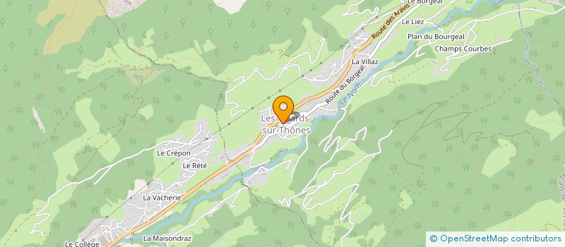 localisation de l'entreprise COMMUNE DES VILLARDS SUR THONES  LES VILLARDS-SUR-THONES