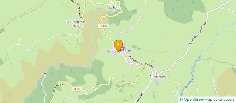 localisation de l'entreprise COMMUNE DU BEAGE  LE BEAGE