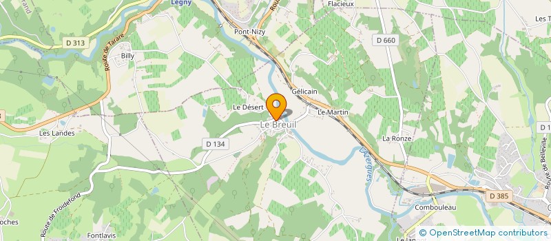 localisation de l'entreprise COMMUNE DU BREUIL à LE BREUIL