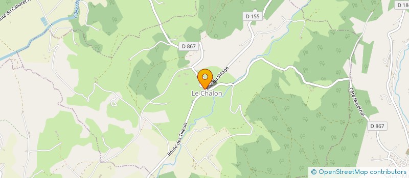 localisation de l'entreprise COMMUNE DU CHALON  LE CHALON