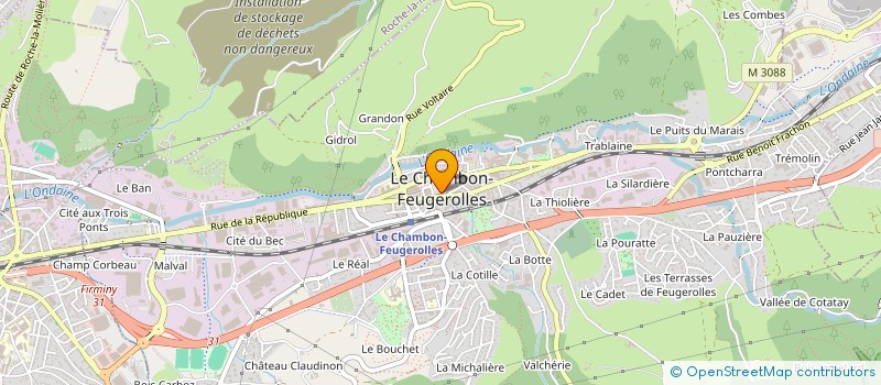 localisation de l'entreprise COMMUNE DU CHAMBON FEUGEROLLES  LE CHAMBON-FEUGEROLLES