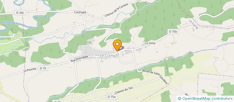 localisation de l'entreprise COMMUNE DU CUING  LE CUING