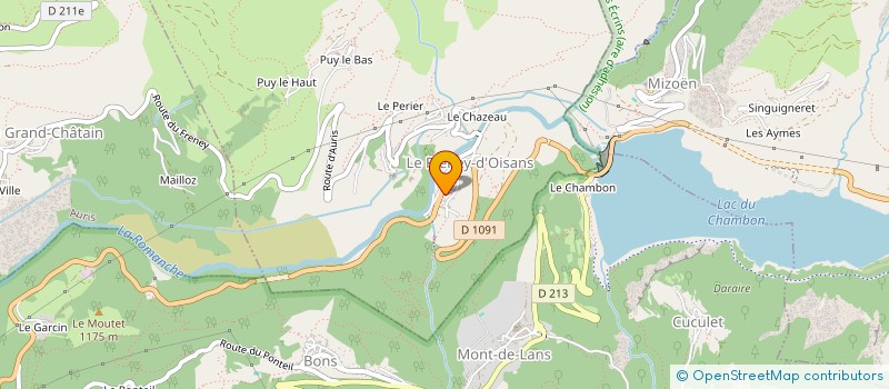 localisation de l'entreprise COMMUNE DU FRENEY D OISANS  LE FRENEY-D'OISANS