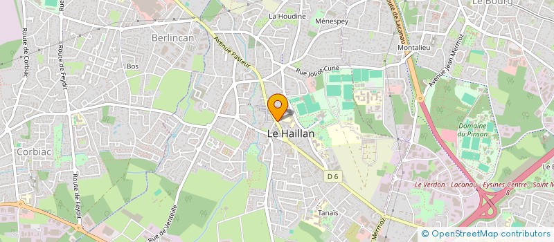 localisation de l'entreprise COMMUNE DU HAILLAN  LE HAILLAN