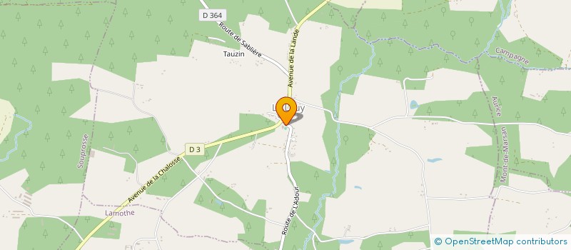 localisation de l'entreprise COMMUNE DU LEUY  LE LEUY