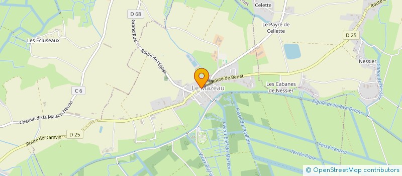 localisation de l'entreprise COMMUNE DU MAZEAU  LE MAZEAU