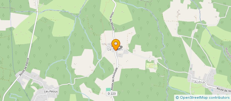 localisation de l'entreprise COMMUNE DU NIZAN  LE NIZAN