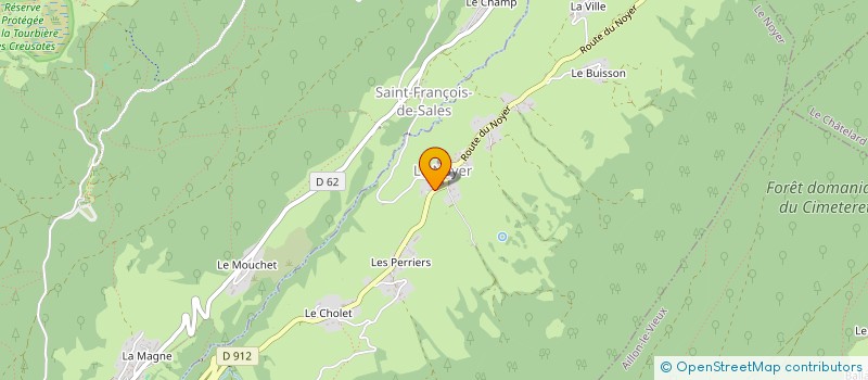 localisation de l'entreprise COMMUNE DU NOYER  LE NOYER