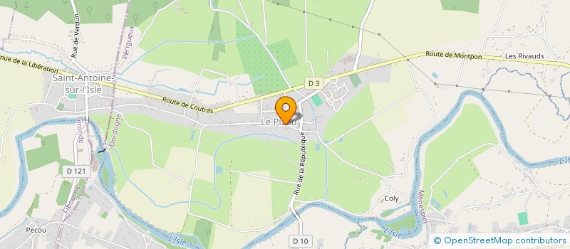 localisation de l'entreprise COMMUNE DU PIZOU  LE PIZOU