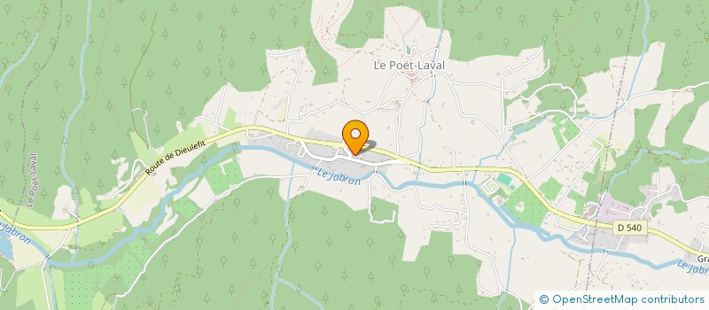 localisation de l'entreprise COMMUNE DU POET LAVAL  LE POET-LAVAL