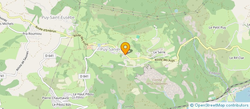 localisation de l'entreprise COMMUNE DU PUY SANIERES  PUY-SANIERES