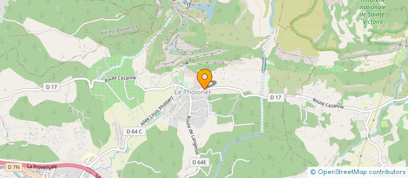 localisation de l'entreprise COMMUNE DU THOLONET  LE THOLONET