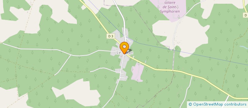 localisation de l'entreprise COMMUNE DU TUZAN  LE TUZAN