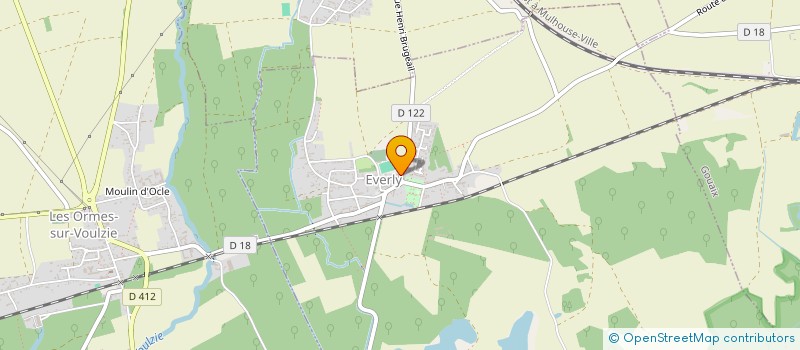 localisation de l'entreprise COMMUNE EVERLY  EVERLY