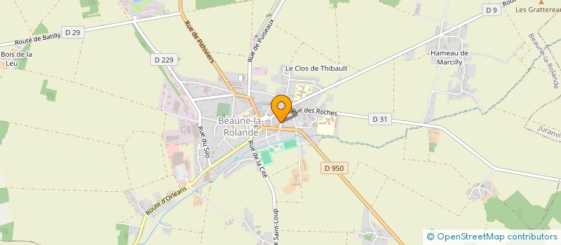 localisation de l'entreprise COMMUNE EVI'DANSE à BEAUNE-LA-ROLANDE