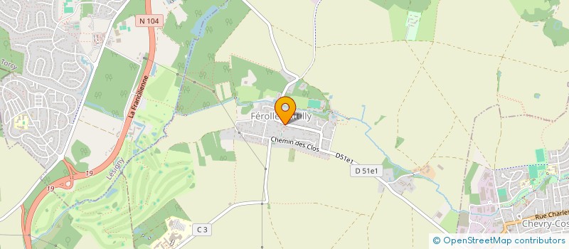 localisation de l'entreprise COMMUNE FEROLLES ATTILLY  FEROLLES-ATTILLY