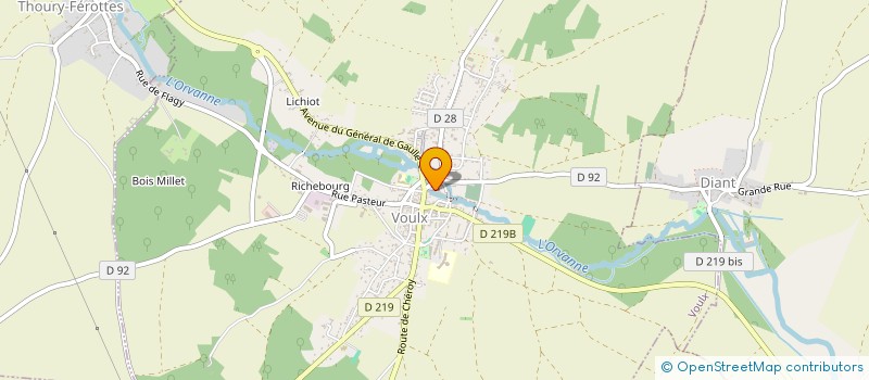 localisation de l'entreprise COMMUNE FLAGY  FLAGY