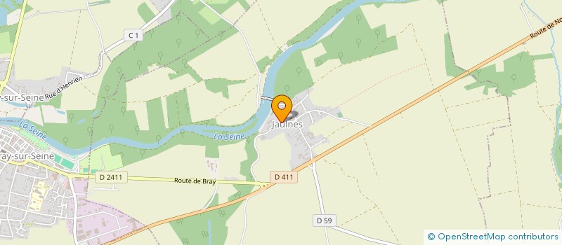localisation de l'entreprise COMMUNE JAULNES  JAULNES