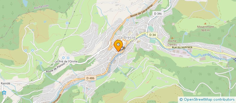 localisation de l'entreprise COMMUNE LA BRESSE  LA BRESSE