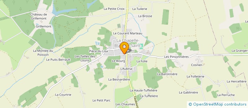 localisation de l'entreprise COMMUNE LA CHAPELLE BLANCHE ST MARTIN  LA CHAPELLE-BLANCHE-SAINT-MARTIN