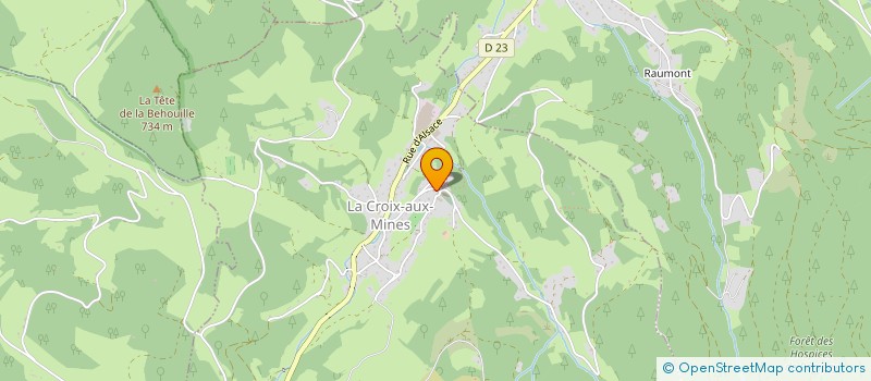 localisation de l'entreprise COMMUNE LA CROIX AUX MINES  LA CROIX-AUX-MINES