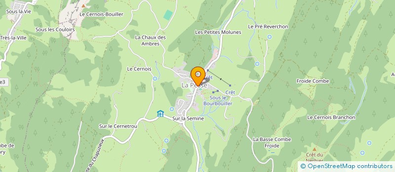 localisation de l'entreprise COMMUNE LA PESSE  LA PESSE