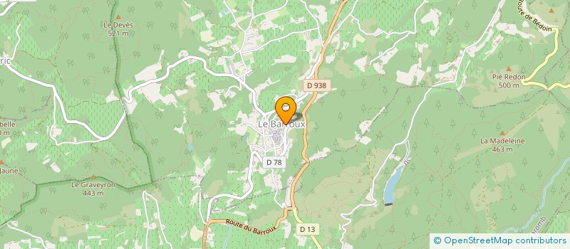 localisation de l'entreprise COMMUNE LE BARROUX  LE BARROUX