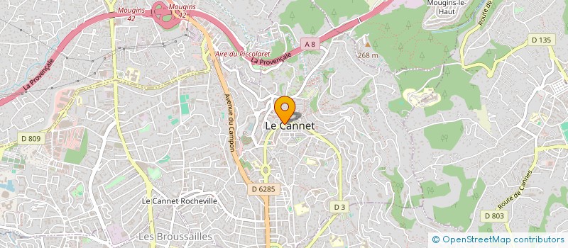 localisation de l'entreprise COMMUNE LE CANNET à LE CANNET