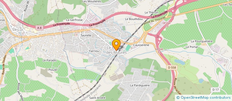 localisation de l'entreprise COMMUNE LE CANNET DES MAURES à LE CANNET-DES-MAURES