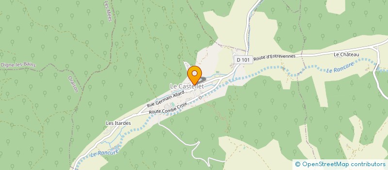 localisation de l'entreprise COMMUNE LE CASTELLET  LE CASTELLET