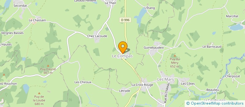 localisation de l'entreprise COMMUNE LE COMPAS à LE COMPAS