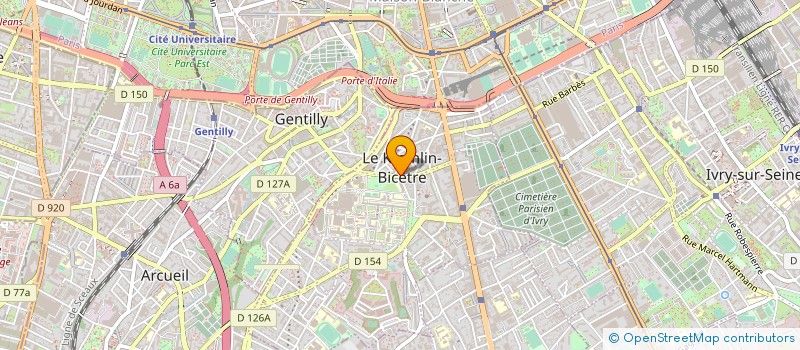 localisation de l'entreprise COMMUNE LE KREMLIN BICETRE à LE KREMLIN-BICETRE