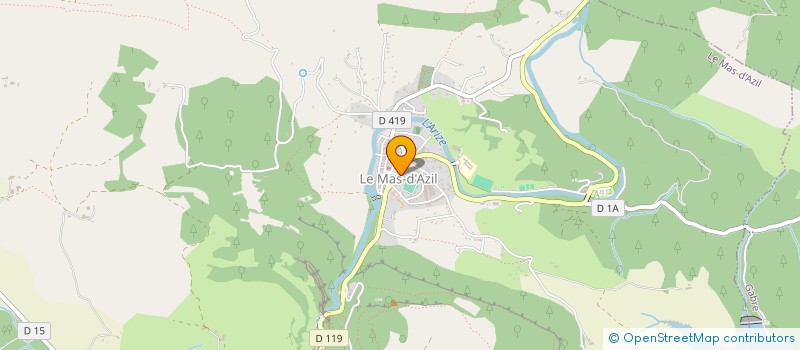 localisation de l'entreprise COMMUNE LE MAS D AZIL à LE MAS-D'AZIL