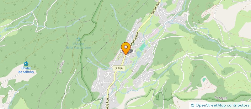 localisation de l'entreprise COMMUNE LE MENIL  LE MENIL