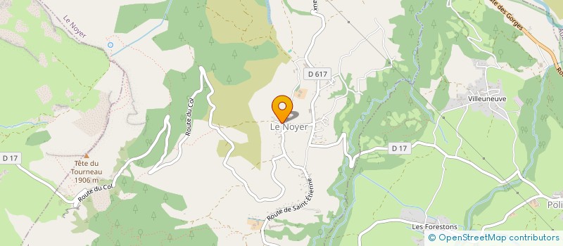 localisation de l'entreprise COMMUNE LE NOYER  LE NOYER