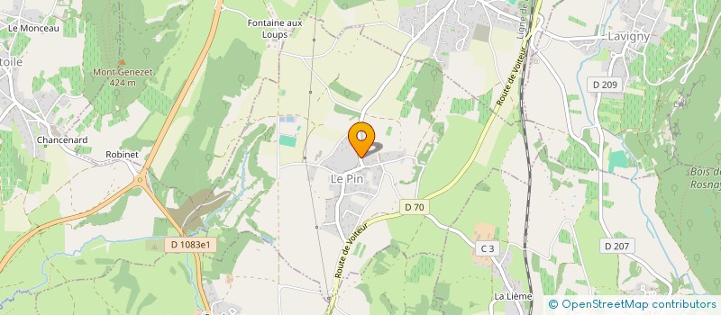 localisation de l'entreprise COMMUNE LE PIN à LE PIN