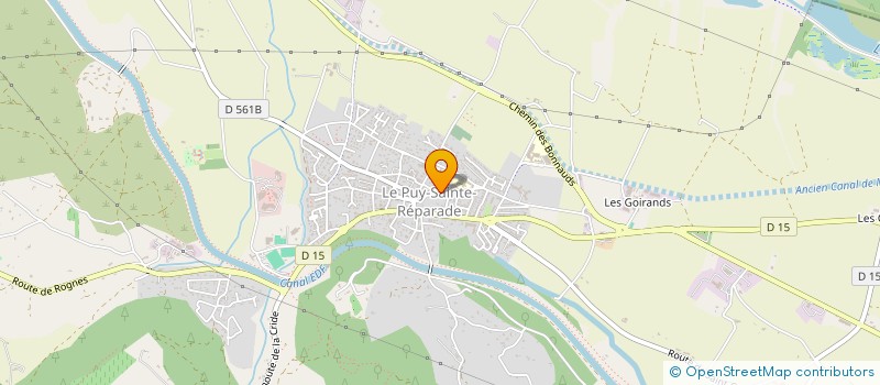 localisation de l'entreprise COMMUNE LE PUY SAINTE REPARADE  LE PUY-SAINTE-REPARADE