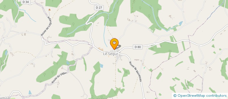 localisation de l'entreprise COMMUNE LE SEGUR  LE SEGUR