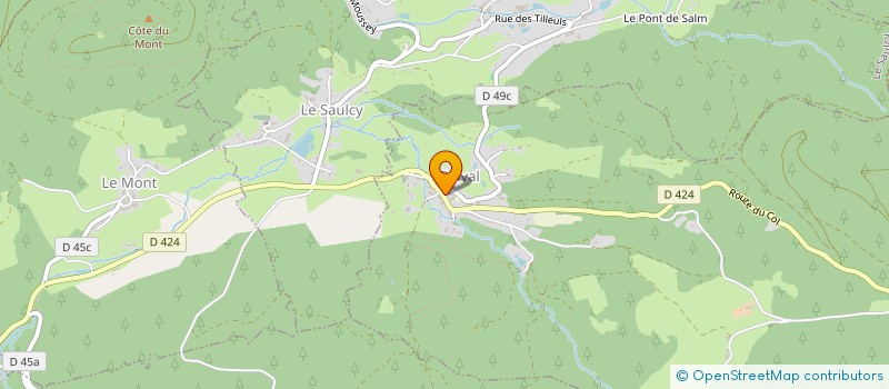 localisation de l'entreprise COMMUNE LE VERMONT  LE VERMONT