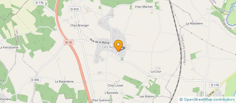 localisation de l'entreprise COMMUNE LES ADJOTS à LES ADJOTS