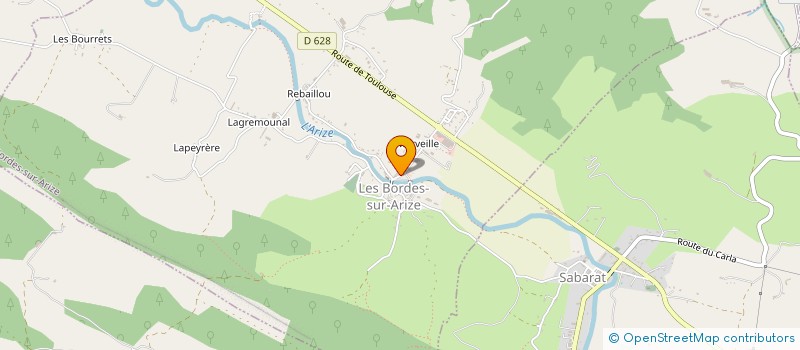 localisation de l'entreprise COMMUNE LES BORDES SUR ARIZE à LES BORDES-SUR-ARIZE