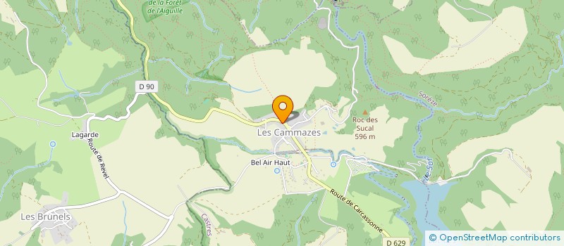 localisation de l'entreprise COMMUNE LES CAMMAZES  LES CAMMAZES