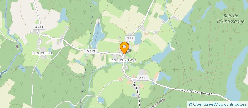 localisation de l'entreprise COMMUNE LES DEUX-FAYS  LES DEUX-FAYS