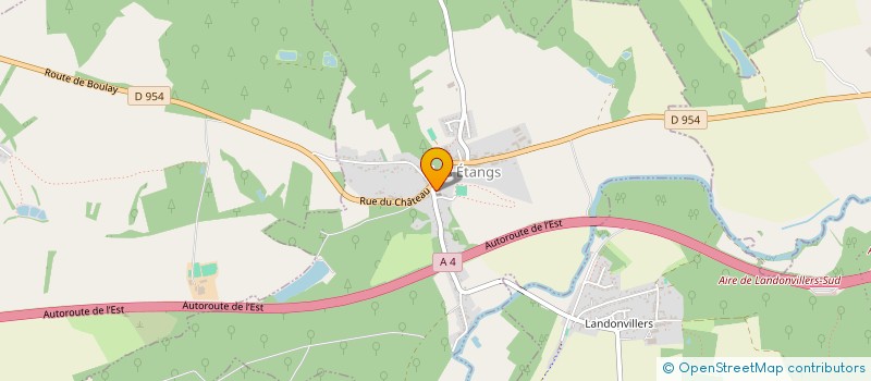 localisation de l'entreprise COMMUNE LES ETANGS  LES ETANGS