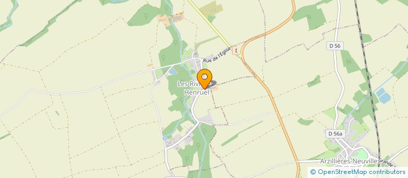 localisation de l'entreprise COMMUNE LES RIVIERES HENRUEL  LES RIVIERES-HENRUEL
