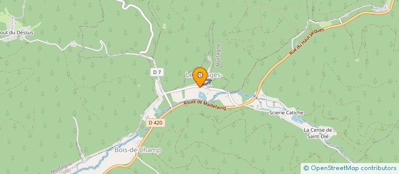 localisation de l'entreprise COMMUNE LES ROUGES EAUX  LES ROUGES-EAUX