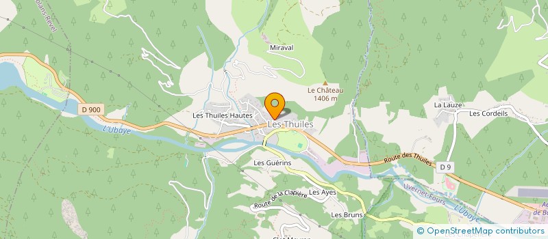 localisation de l'entreprise COMMUNE LES THUILES  LES THUILES