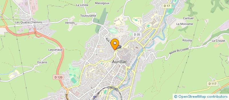 localisation de l'entreprise COMMUNE LIBRE D'AURINQUES  AURILLAC