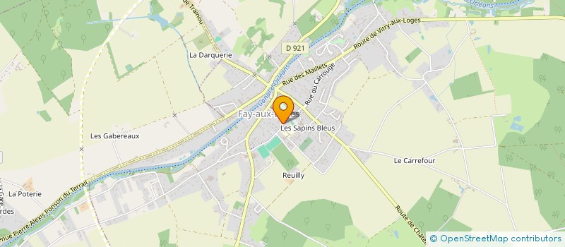 localisation de l'entreprise COMMUNE LIBRE DE FAY AUX LOGES  FAY-AUX-LOGES