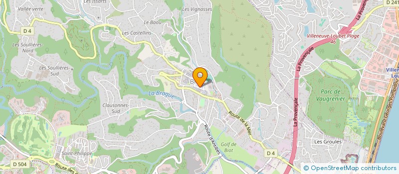 localisation de l'entreprise COMMUNE LIBRE DE LA CATASTROPHE à BIOT